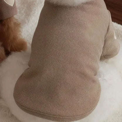 Winter Hoodie for Dogs and Cats with Love Bear Design