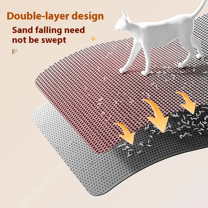 Extra Large Waterproof Cat Litter Mat - Non-Slip & Washable