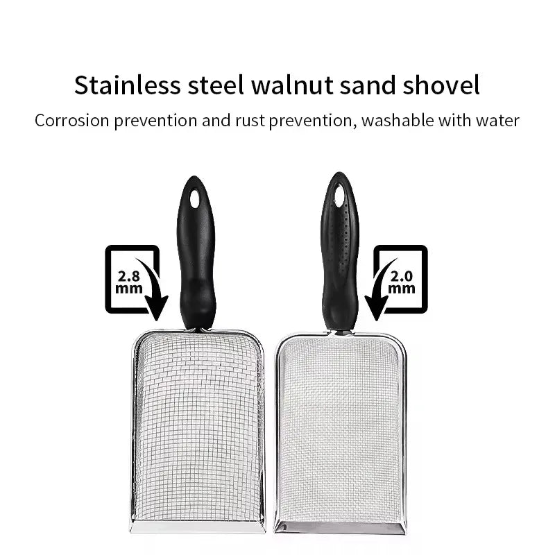 Stainless Steel Cat Litter Scoop with Fine Mesh Sifter