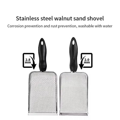 Stainless Steel Cat Litter Scoop with Fine Mesh Sifter