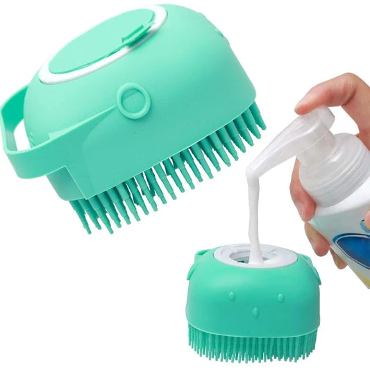 Silicone Dog Shampoo Brush for Short-Haired Pets