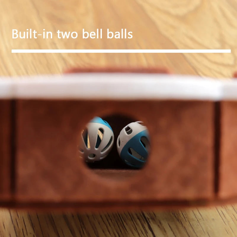 Interactive Cat Puzzle Toy with Ball for Indoor Play