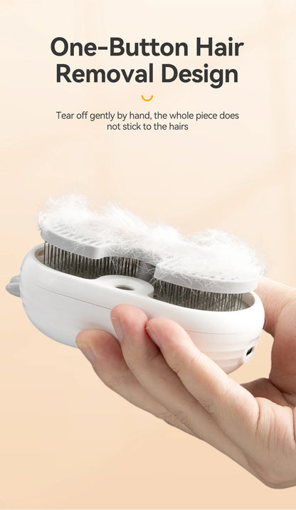 Electric Pet Hair Comb with Spray for Dogs and Cats