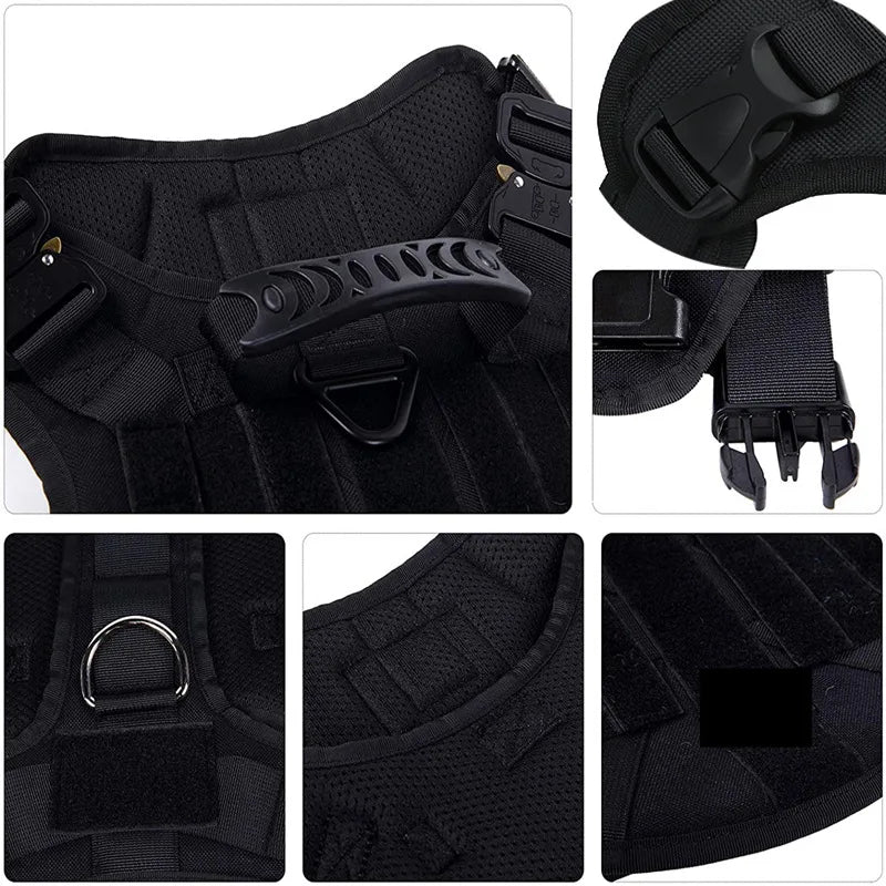 Tactical Dog Harness and Leash Set for All Breeds