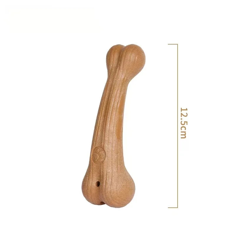 Durable Pine Wood Dog Chew Toy for Teeth Cleaning