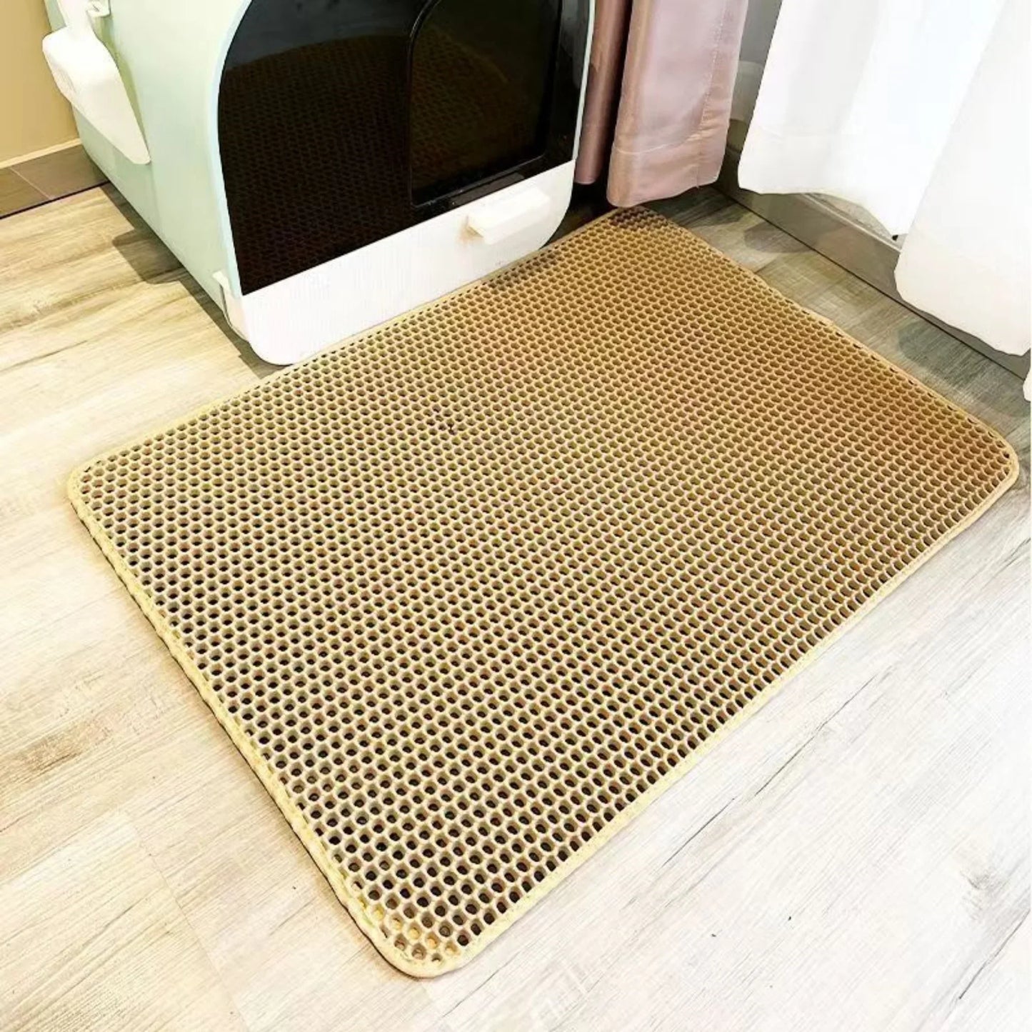 Extra Large Waterproof Cat Litter Mat - Non-Slip & Washable