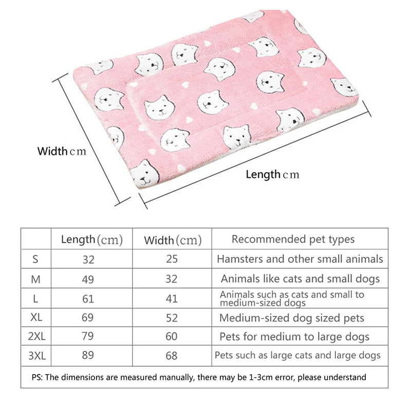 Warm Flannel Cat and Dog Mat - Soft, Breathable Comfort