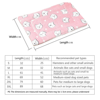 Warm Flannel Cat and Dog Mat - Soft, Breathable Comfort