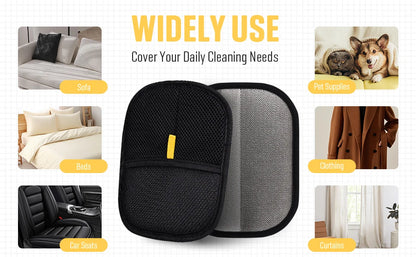 Reusable Pet Grooming Gloves for Easy Hair Removal