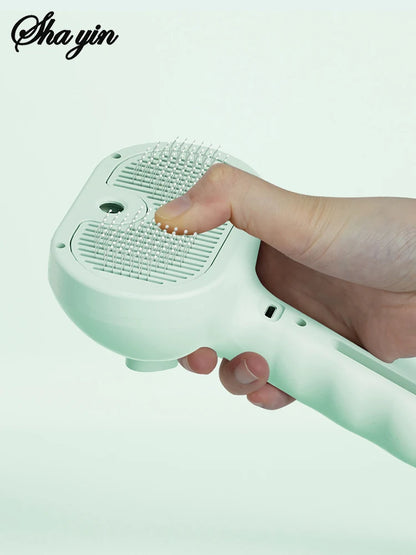Steam Spray Grooming Brush for Dogs