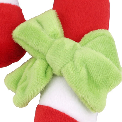 Candy Cane Dog Chew Toy - Interactive Bite Training Tool