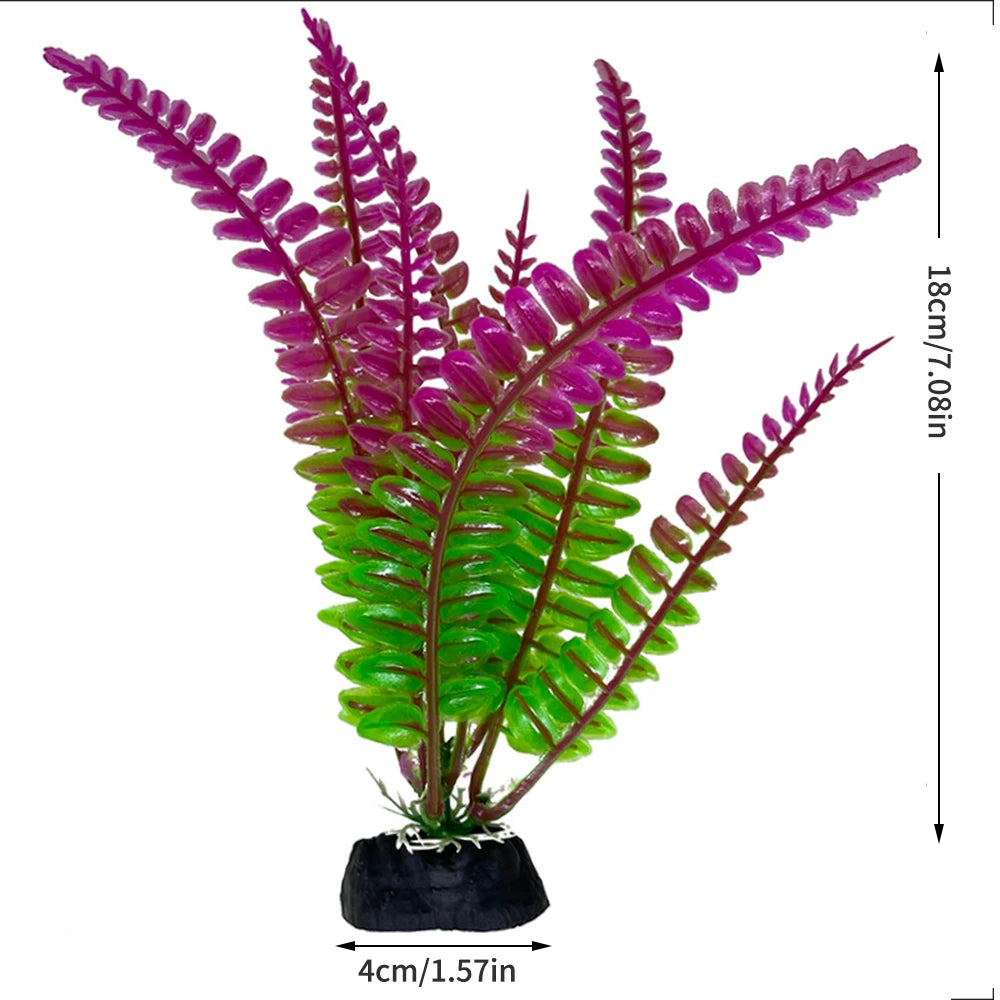 Plastic Aquatic Plants for Aquarium Decoration - Seagrass Style