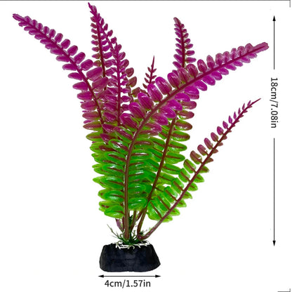 Plastic Aquatic Plants for Aquarium Decoration - Seagrass Style