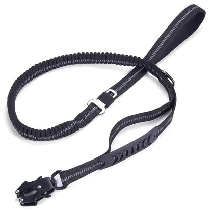 Heavy Duty Bungee Dog Leash with Car Seatbelt for Large Dogs