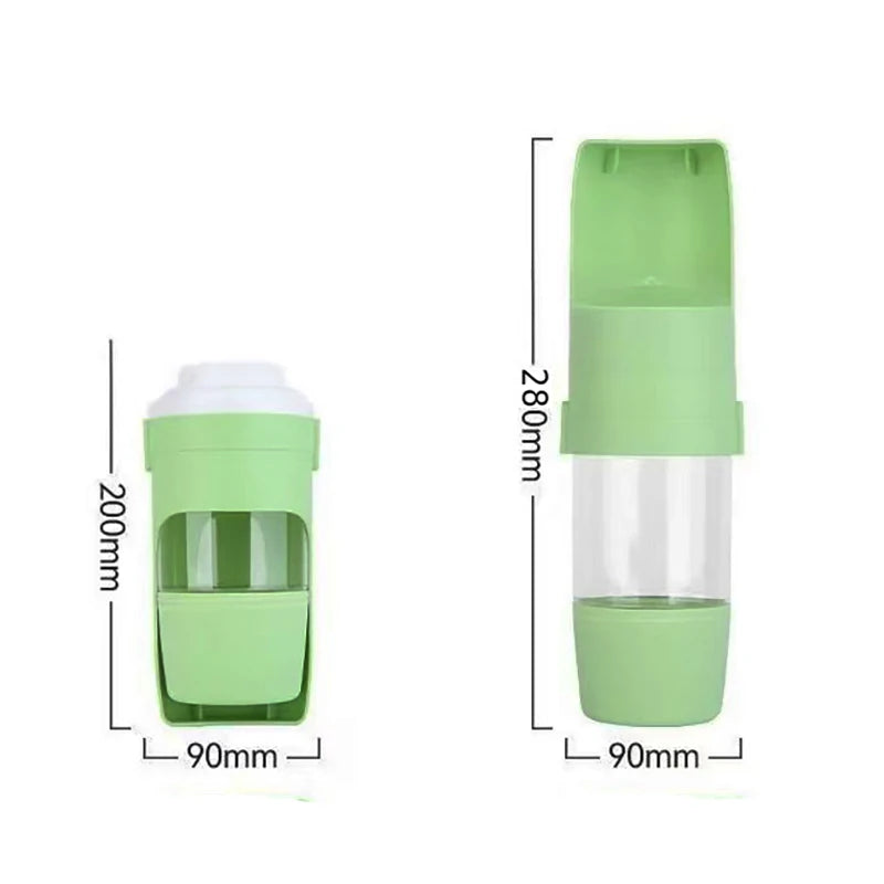 Portable 2-in-1 Pet Bowl and Water Bottle for Travel