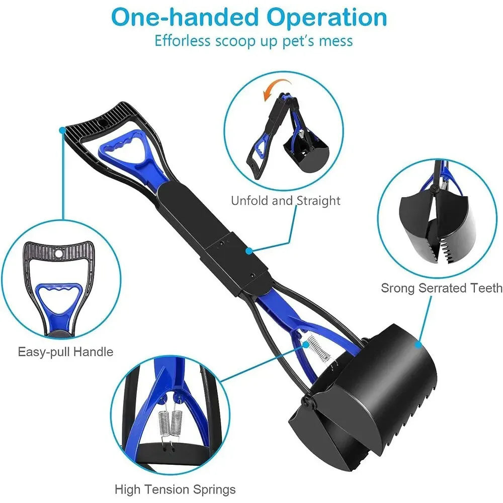 45CM Long Handle Pet Pooper Scooper for Dogs and Cats