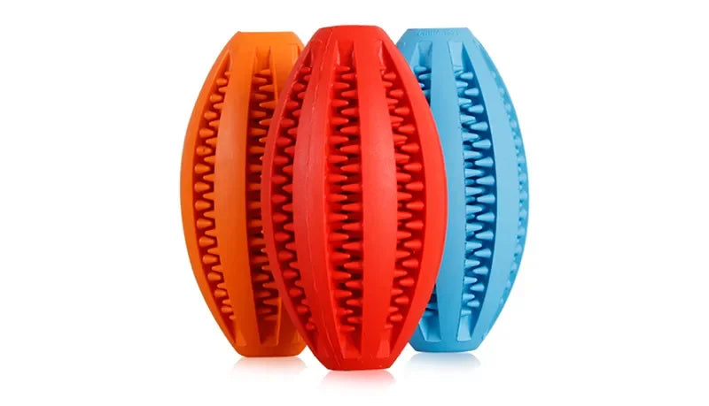 Natural Rubber Dog Chew Toy Ball for Teeth Cleaning