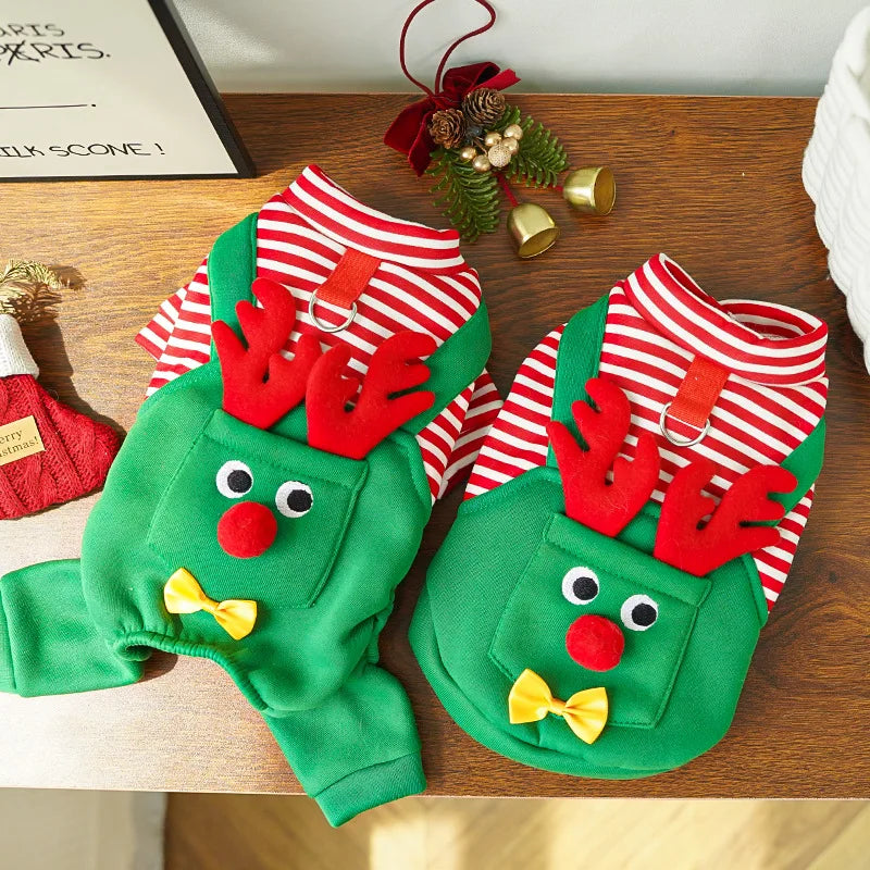 Elk Pocket Christmas Sweatshirt for Dogs and Cats