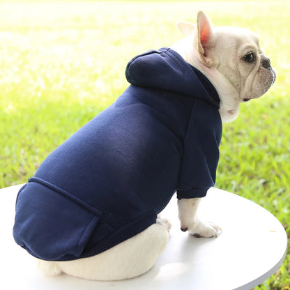 Warm Hooded Sweater for Small Dogs - Autumn & Winter Wear