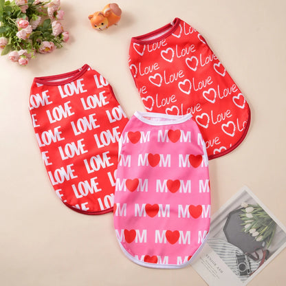 Summer T-Shirt Vest for Small Medium Dogs and Cats