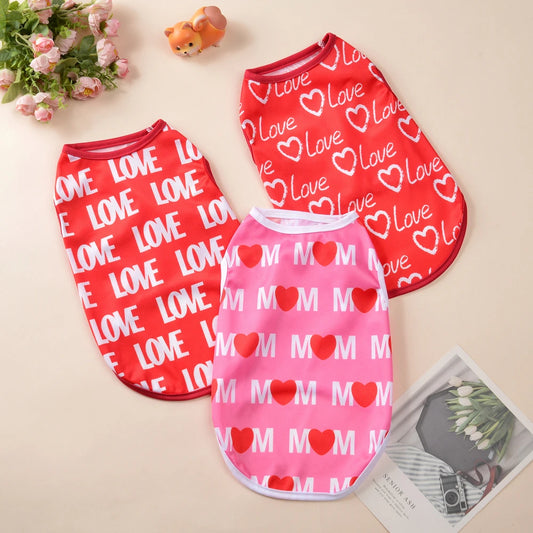 Summer T-Shirt Vest for Small Medium Dogs and Cats