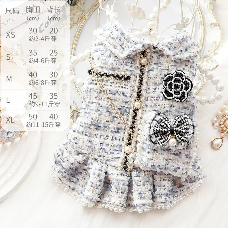 Winter Dog Dress for Weddings and Special Occasions