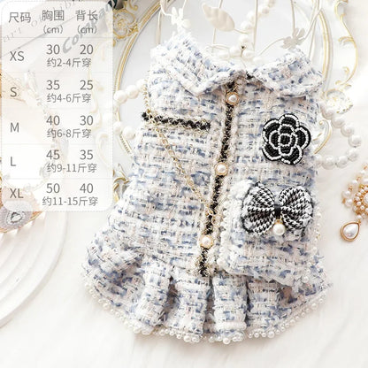 Winter Dog Dress for Weddings and Special Occasions