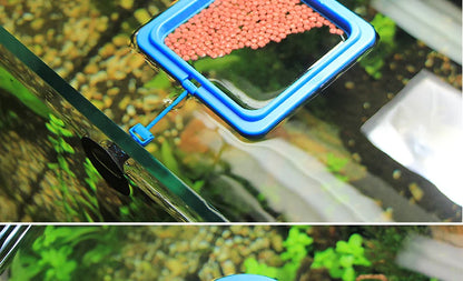 Portable Fish Feeding Ring with Suction Cups for Aquariums
