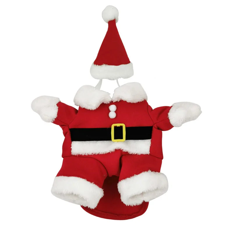 Christmas Cat and Dog Santa Costumes for Festive Parties