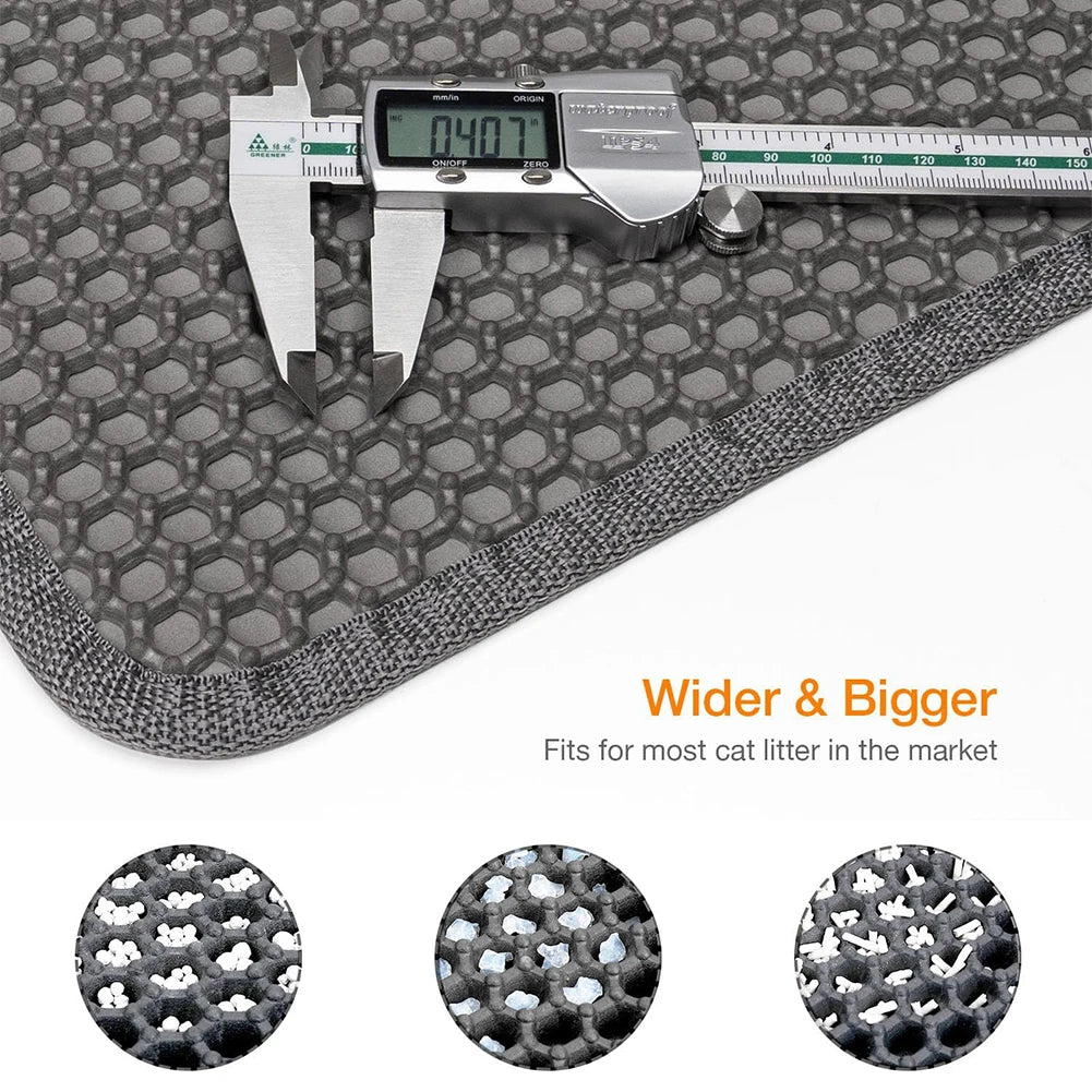 Waterproof Cat Litter Mat Non-Slip Trapping Floor Pad