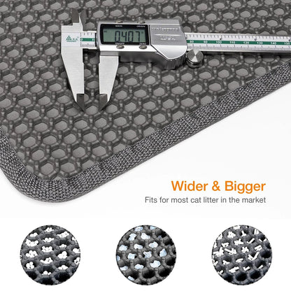 Waterproof Cat Litter Mat Non-Slip Trapping Floor Pad