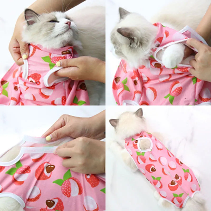Pet Surgical Recovery Suit for Small Dogs and Cats