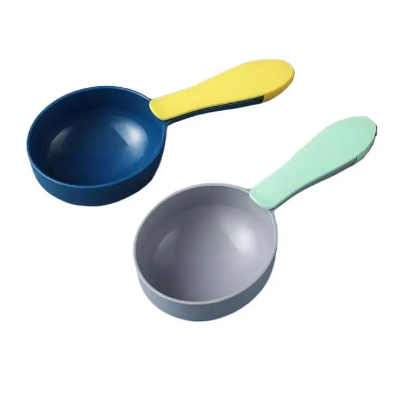 Plastic Pet Food Measuring Spoon with Sealing Clip
