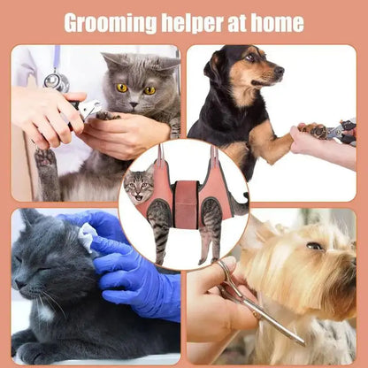Pet Cat Dog Grooming Hammock for Nail Trimming and Care