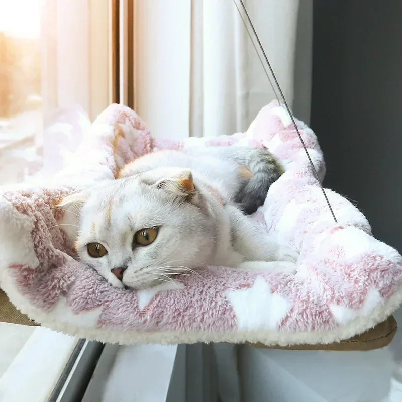 Suction Cup Cat Window Hammock - Cozy Bed Seat for Cats