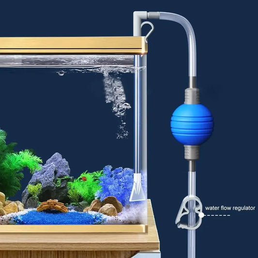 Aquarium Gravel Cleaner and Siphon Pump for Fish Tanks