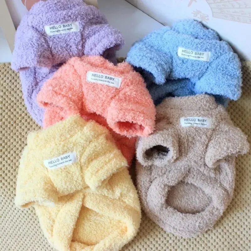 Warm Fleece Dog Coat - Winter Jacket for Small to Medium Dogs