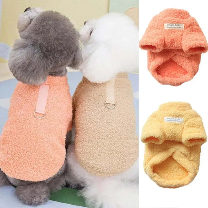 Warm Fleece Dog Coat - Winter Jacket for Small to Medium Dogs