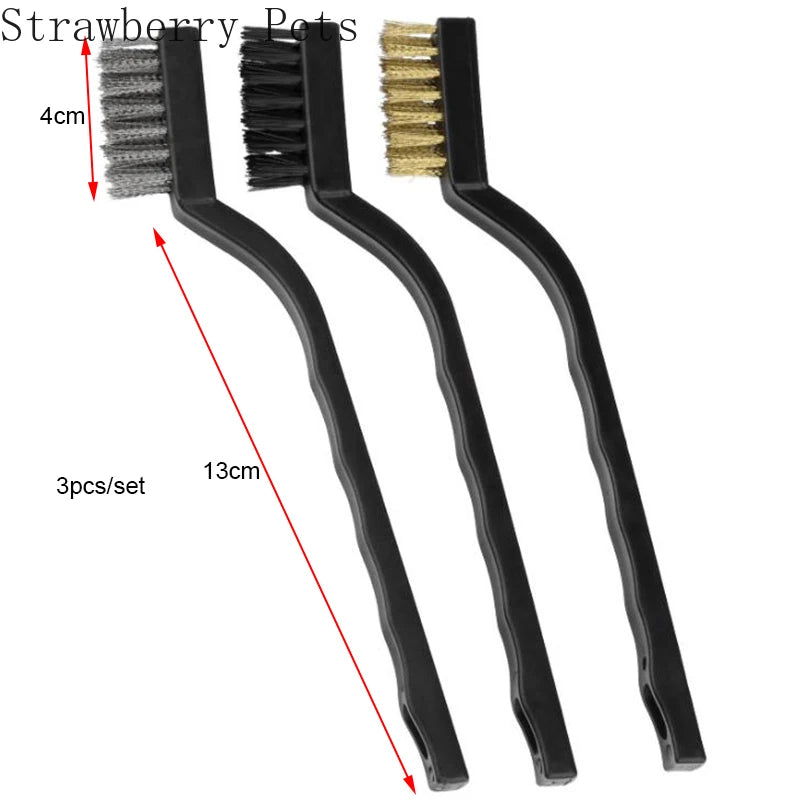 3-Pack Aquarium Algae Cleaning Brush Set for Fish Tanks