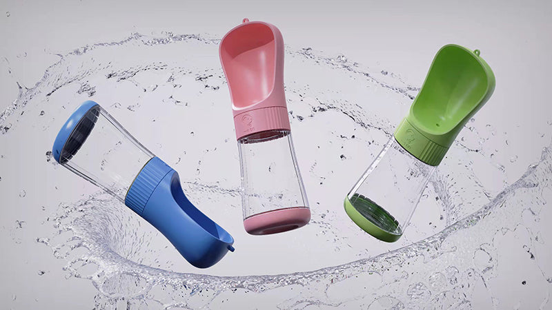 Portable Dog Water Bottle & Feeder for Outdoor Adventures