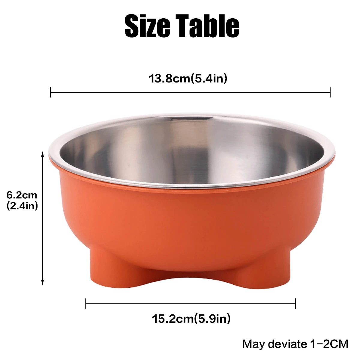 Stainless Steel Non-Slip Dog Bowl for Indoor Use