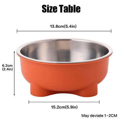 Stainless Steel Non-Slip Dog Bowl for Indoor Use