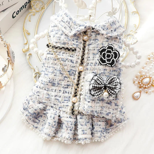 Winter Dog Dress for Weddings and Special Occasions