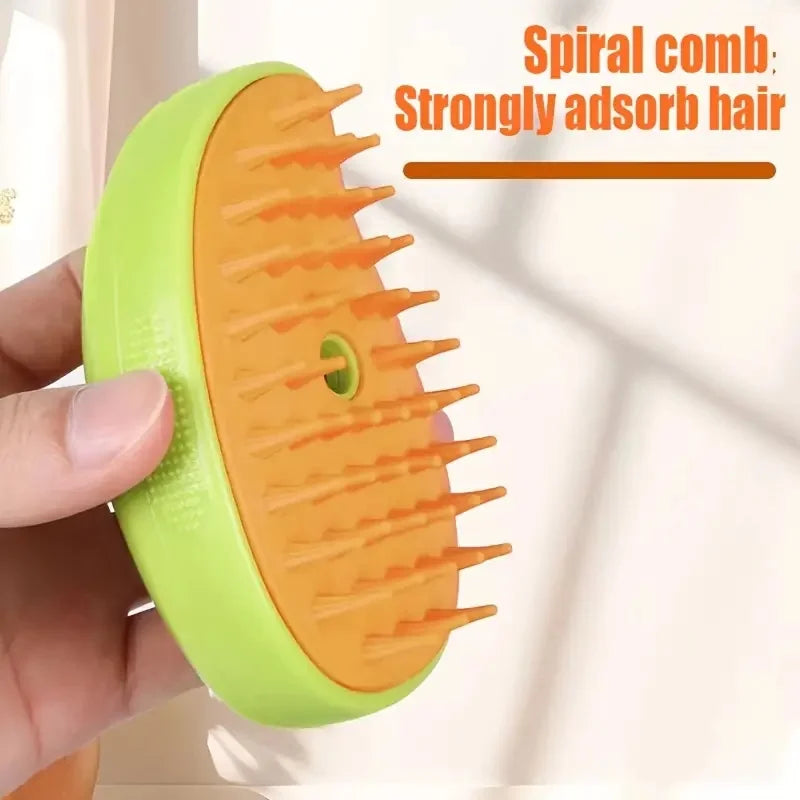 3-in-1 Electric Pet Grooming Brush with Spray for Dogs and Cats