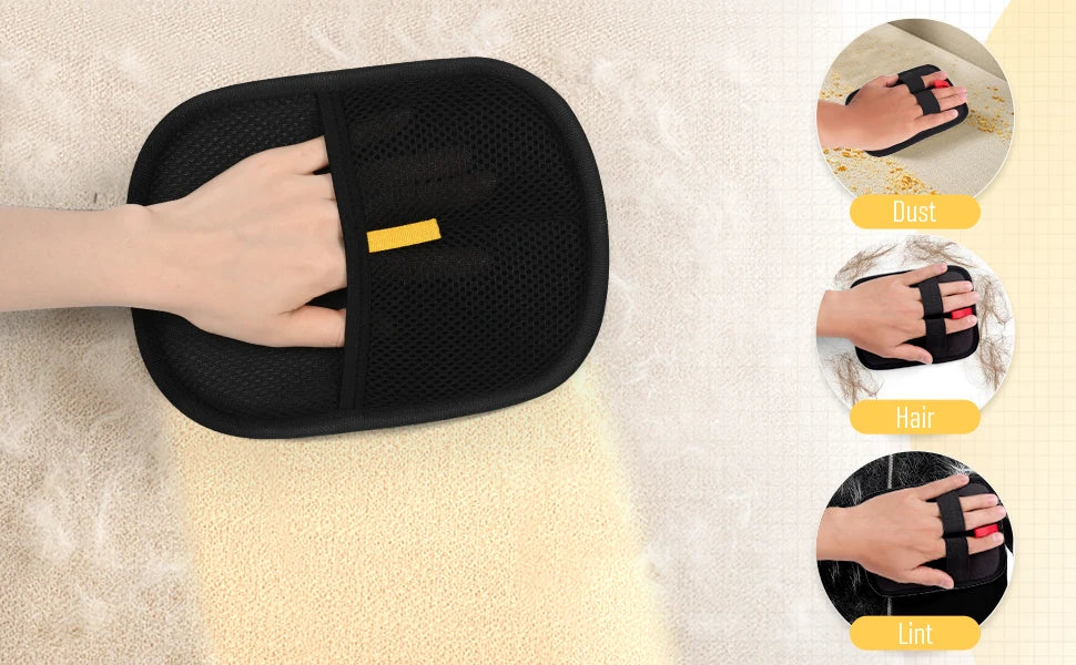Reusable Pet Grooming Gloves for Easy Hair Removal