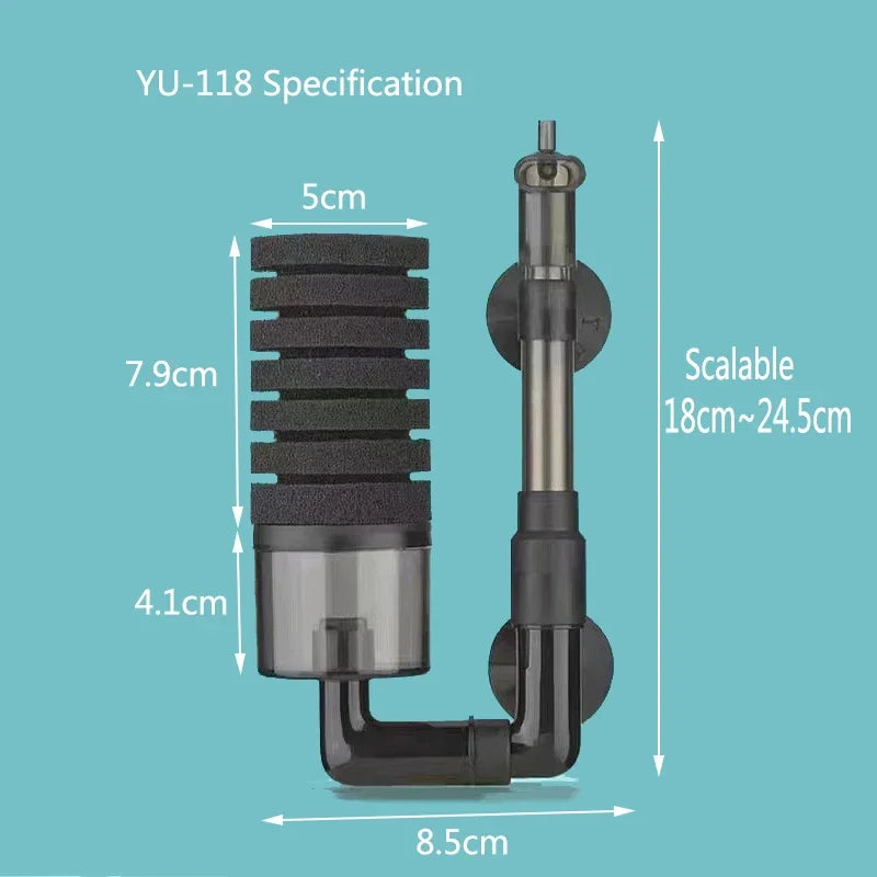 Biochemical Sponge Filter for Fish Tank Air Pump