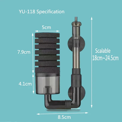 Biochemical Sponge Filter for Fish Tank Air Pump