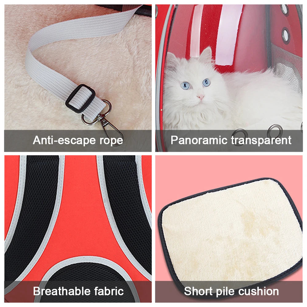 Breathable Cat and Dog Carrier Backpack for Travel