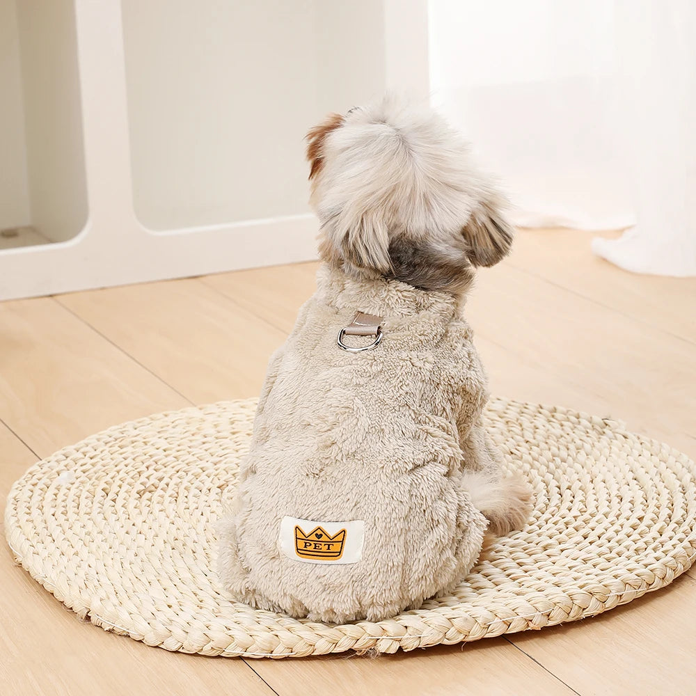 Soft Fleece Jumpsuit for Small Medium Dogs and Cats
