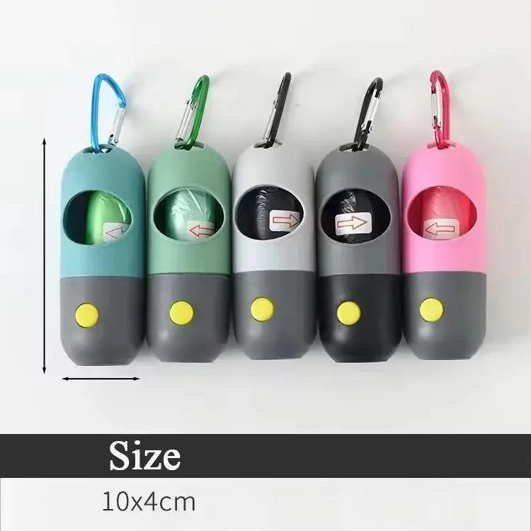Light-Up Dog Poop Bag Dispenser with Eco-Friendly Bags